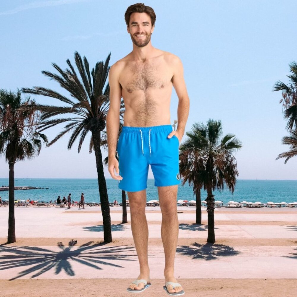 Maui & Sons Men's Texas Chill Vibes Pool Shorts Cobalt Size 3XL